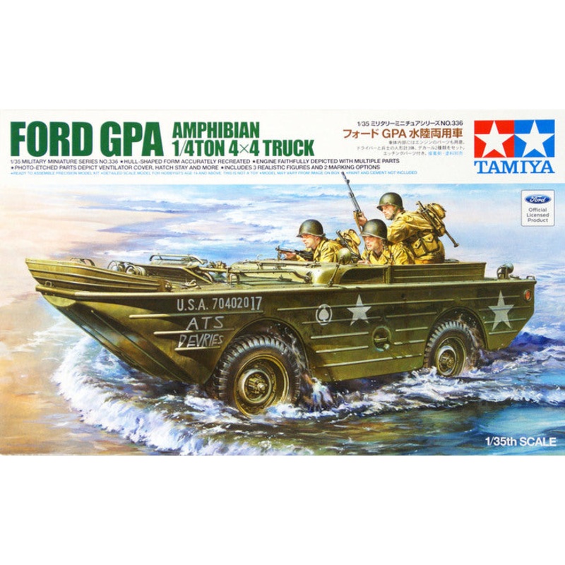 TAMIYA 35336 FORD GPA AMPHIBIAN 1/4 TON 4 X 4 TRUCK PLASTIC MODEL KIT 1/35 SCALE