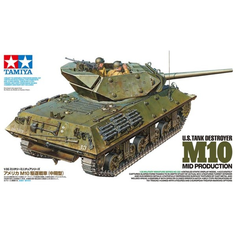 TAMIYA 35350 U.S TANK DESTROYER M10 MID PRODUCTION 1/35 SCALE