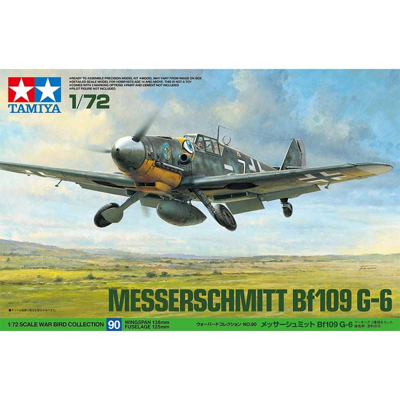 TAMIYA 60790 MESSERSCHMITT BF109 G-6 AIRCRAFT KIT 1:72 SCALE