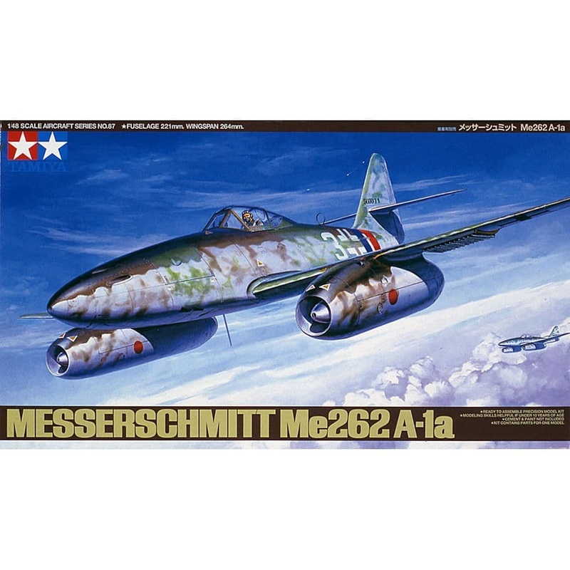 TAMIYA 61087 MESSERSCHMITT ME262 A-1A PLASTIC AIRCRAFT KIT 1:48 SCALE