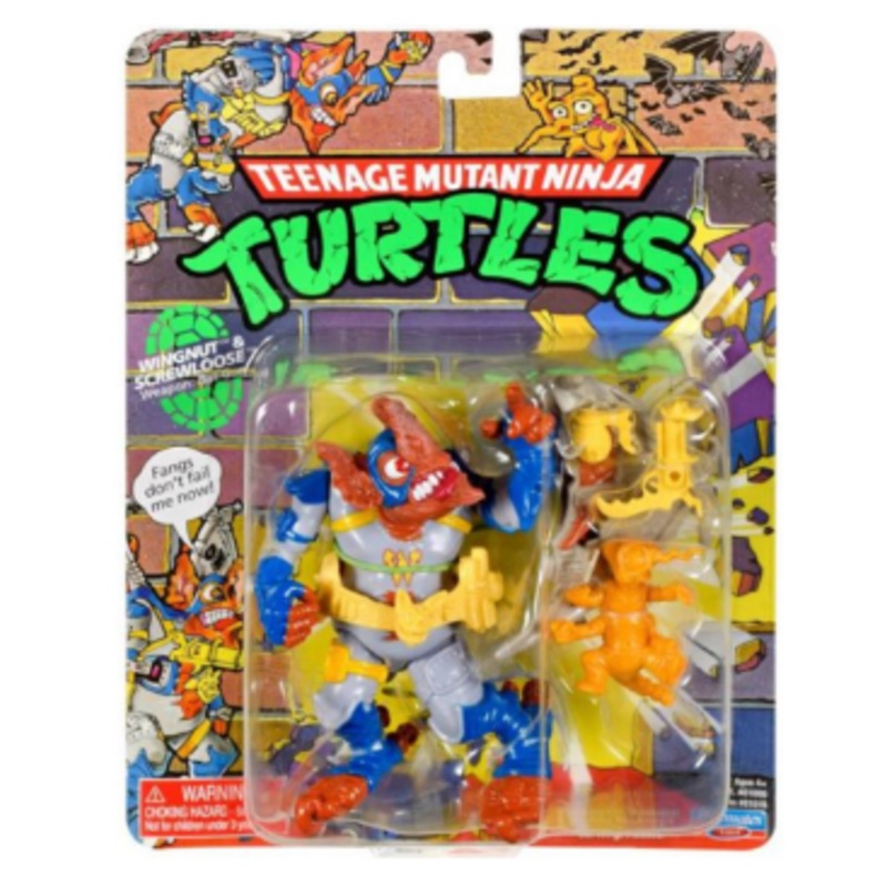 TEENAGE MUTANT NINJA TURTLES 81015 RETRO WINGNUT & SCREWLOOSE FIGURE