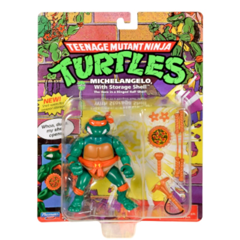 TEENAGE MUTANT NINJA TURTLES 81033 MICHELANGELO WITH STORAGE SHELL