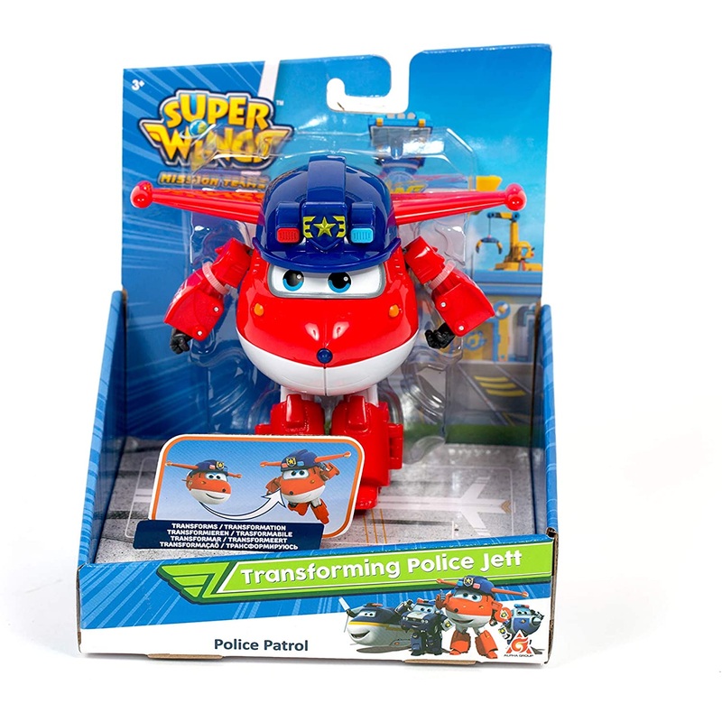 SUPER WINGS 37414 TRANSFORMING POLICE JETT