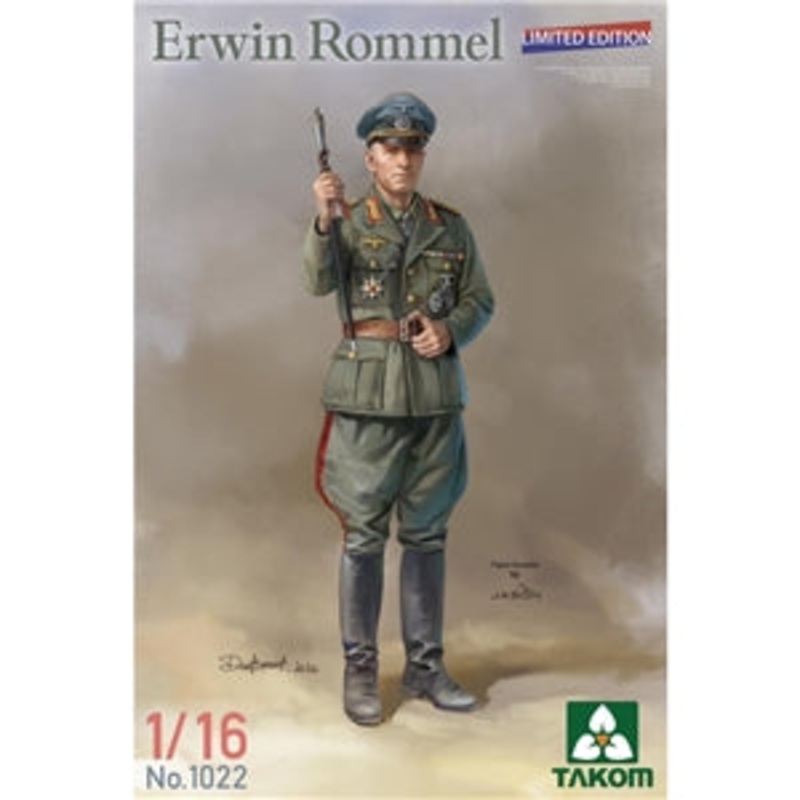 TAKOM 1022  German Army Erwin Rommel WWII Field Marshal Limited Edition Figure  1/16 SCALE