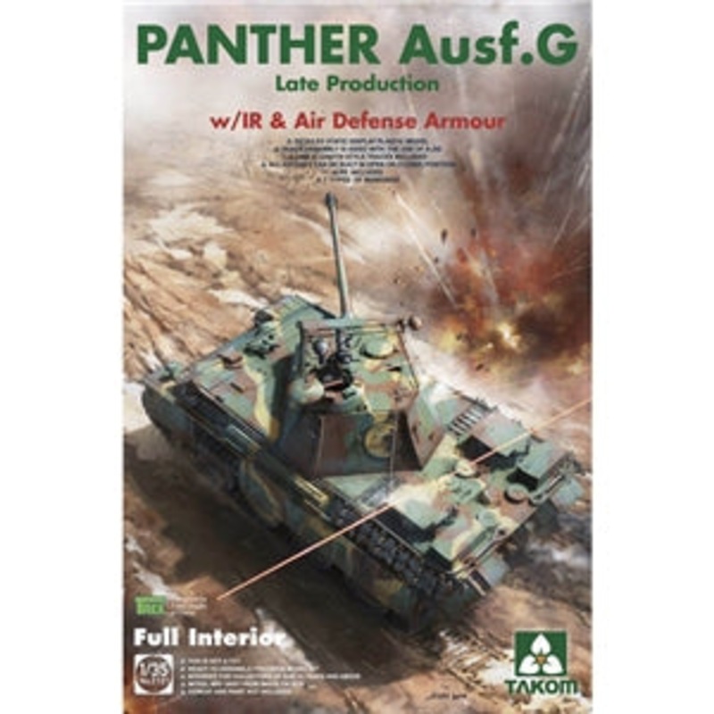 TAKOM 2121 PANTHER AUSF.G WITH IR AND AIR DEFENSE ARMOUR 1/72 SCALE