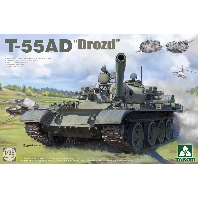TAKOM 2166 T-55AD Drozd  1/35 SCALE