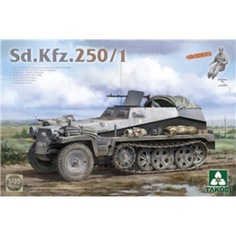 TAKOM 2184 German Army WWII Sd Kfz 250/1 Half-Track Vehicle   1/35 SCALE