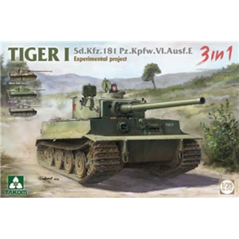 TAKOM 2192  German Army WWII Tiger I "Experimental Project" Heavy Tank  1/35 SCALE