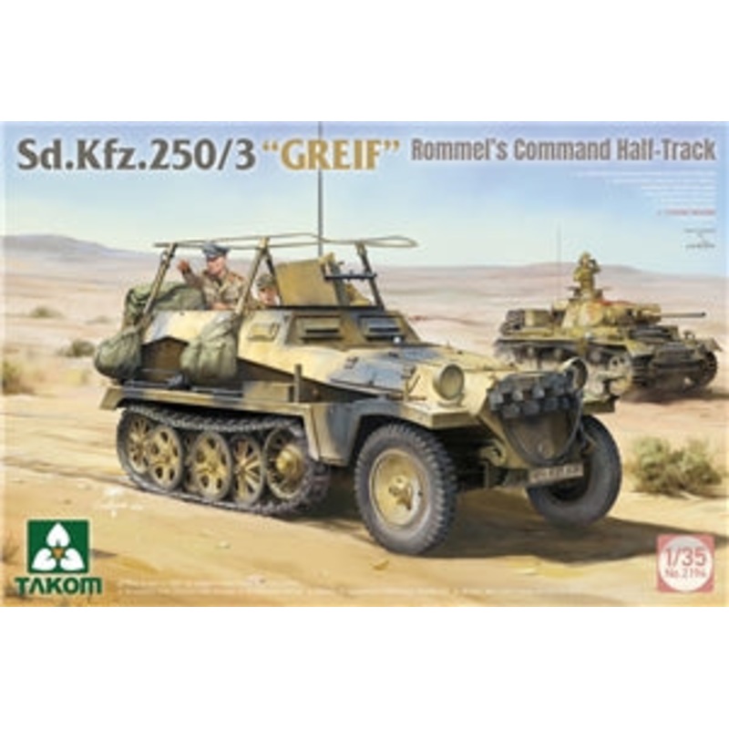 TAKOM 2194 German Army SdKfz 250/3 "Greif" Rommel's WWII Half-Track Vehicle  1/35 SCALE