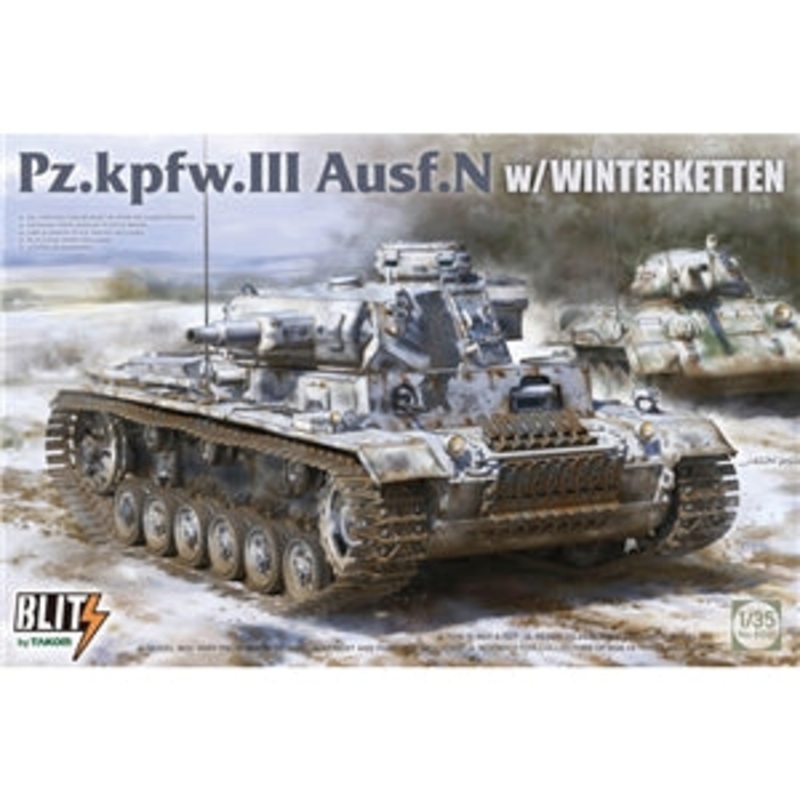 TAKOM 8011 German PzKpfw III Ausf N w/ Winterketten, WWII  1/35 SCALE