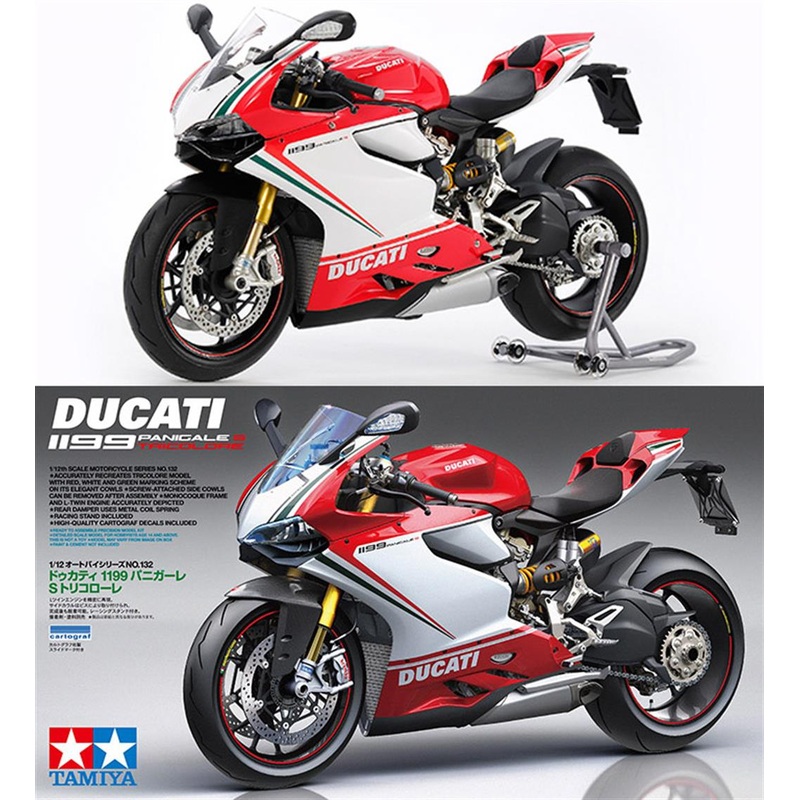 Tamiya 14132 Ducatti 1199 Panigale S Tricolore Motorbike Kit 1/12