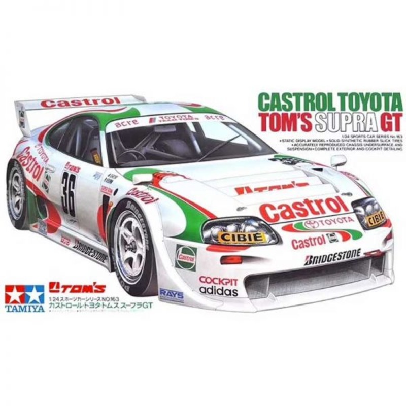 TAMIYA 24163 CASTROL TOYOTA TOM'S SUPRA   1/24 SCALE