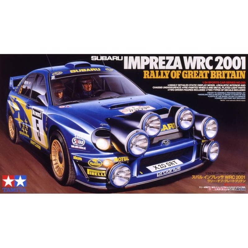 TAMIYA 24250 SUBARU IMPREZA WRC 2001 1/24 SCALE