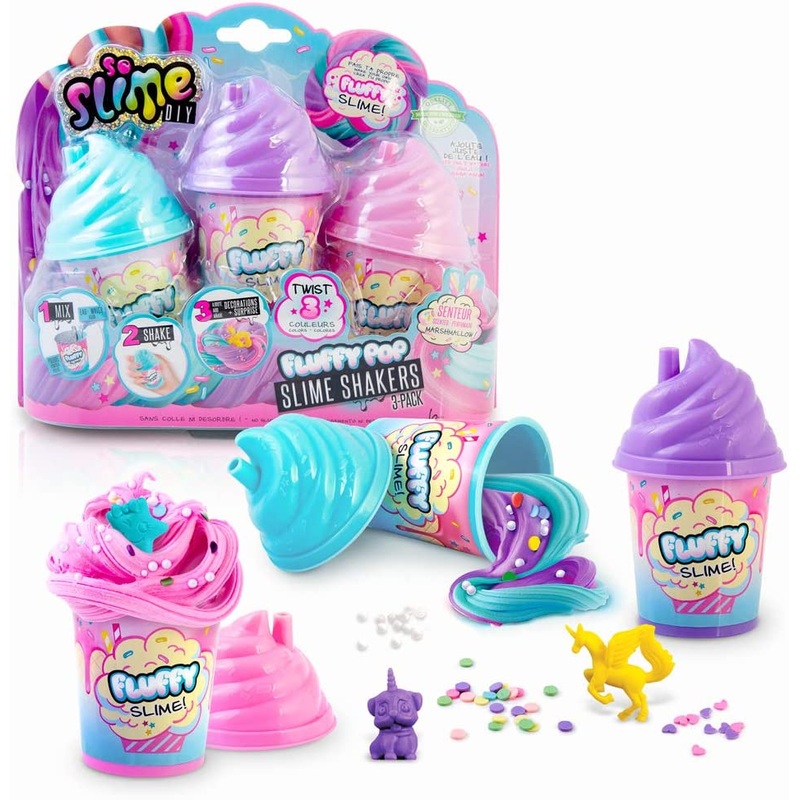 SO SLIME DIY SSC101 FLUFFY POP SLIME SHAKERS 3 PACK