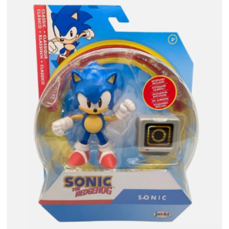 SONIC THE HEDGEHOG 142305 CLASSIC SONIC WITH RING ITEM BOX