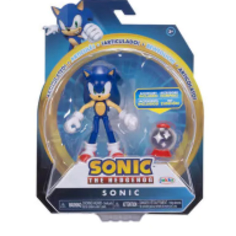 SONIC THE HEDGEHOG 142306 SONIC WITH INVINCIBLE ITEM BOX FIGURE