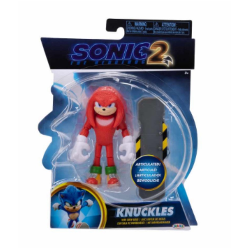 SONIC THE HEDGEHOG 241266 KNUCKLES 4 INCH ARTICULATED FIGURE