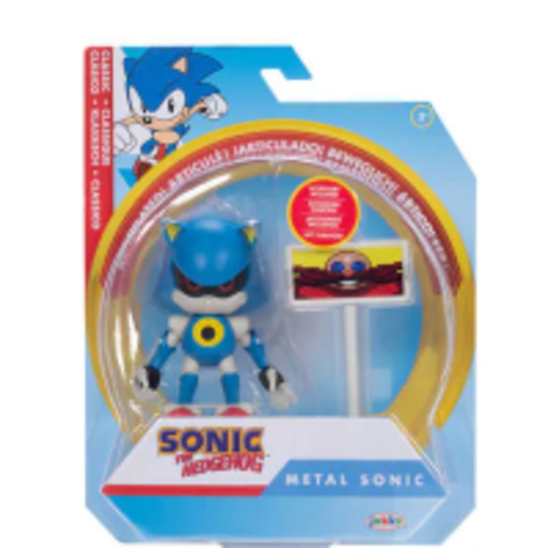 SONIC THE HEDGEHOG 242306 METAL SONIC WITH GOAL POST FIGURE
