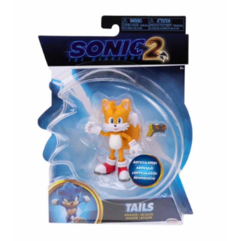 SONIC THE HEDGEHOG 341266 TAILS 4 INCH ARTICULATED FIGURE