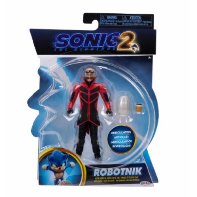 SONIC THE HEDGEHOG 441266 ROBOTNIK 4 INCH ARTICULATED FIGURE