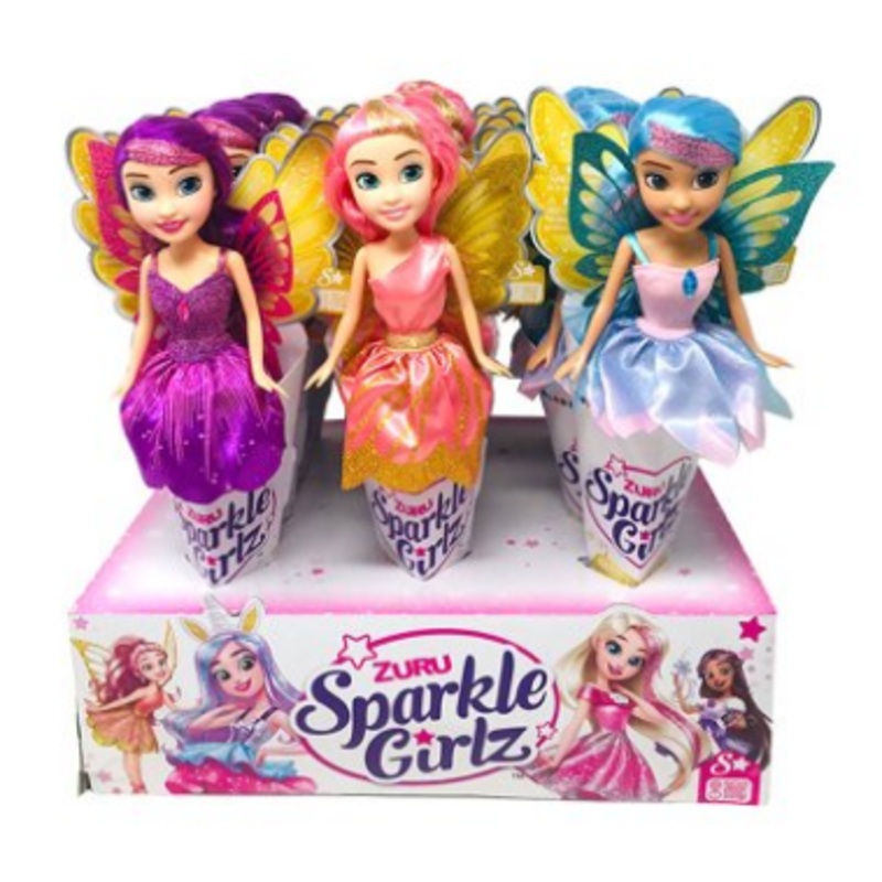 SPARKLE GIRLZ 10006 FAIRY DOLL IN CONE (one doll supplied)