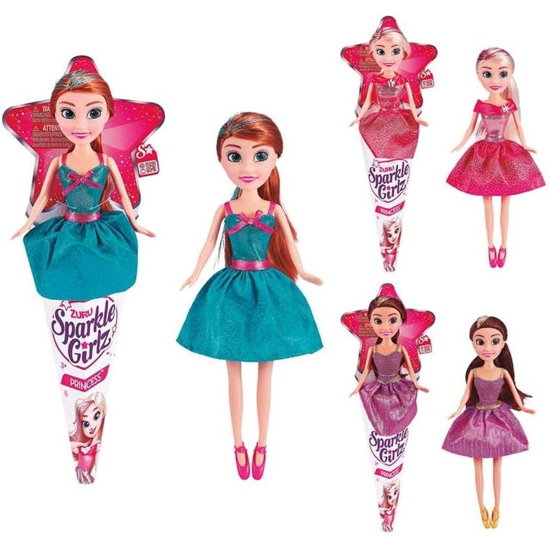 SPARKLE GIRLZ 10010 PRINCESS DOLL IN CONE (ASSORTED COLOURS ONE SUPPLIED AT RANDOM)