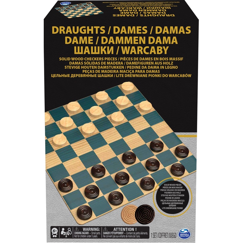 SPIN MASTER CHECKERS AND DRAUGHTS SET