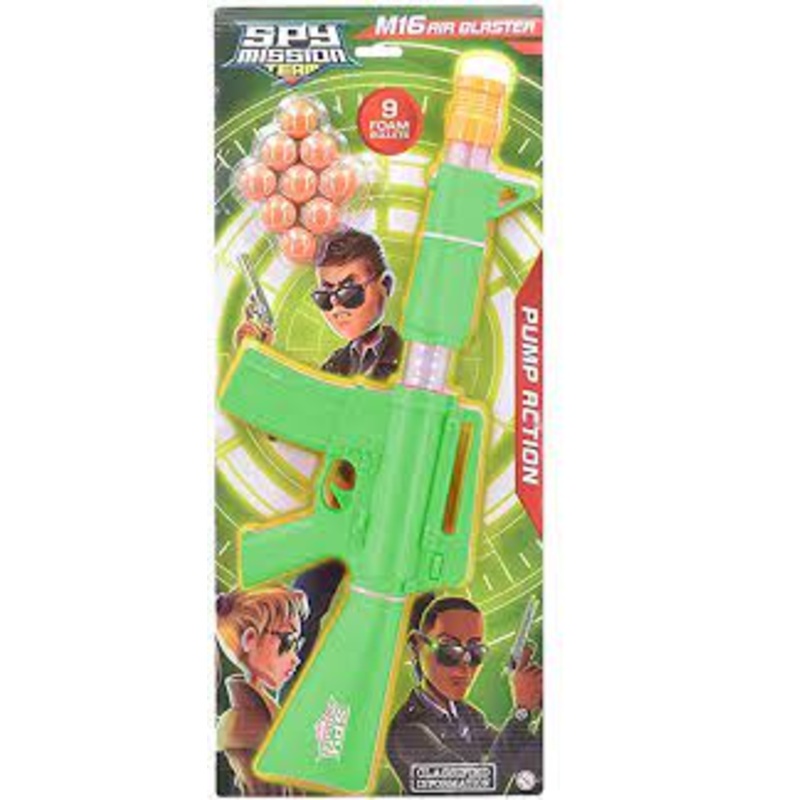 SPY MISSION TY6311 M-16 BALL BLASTER GUN