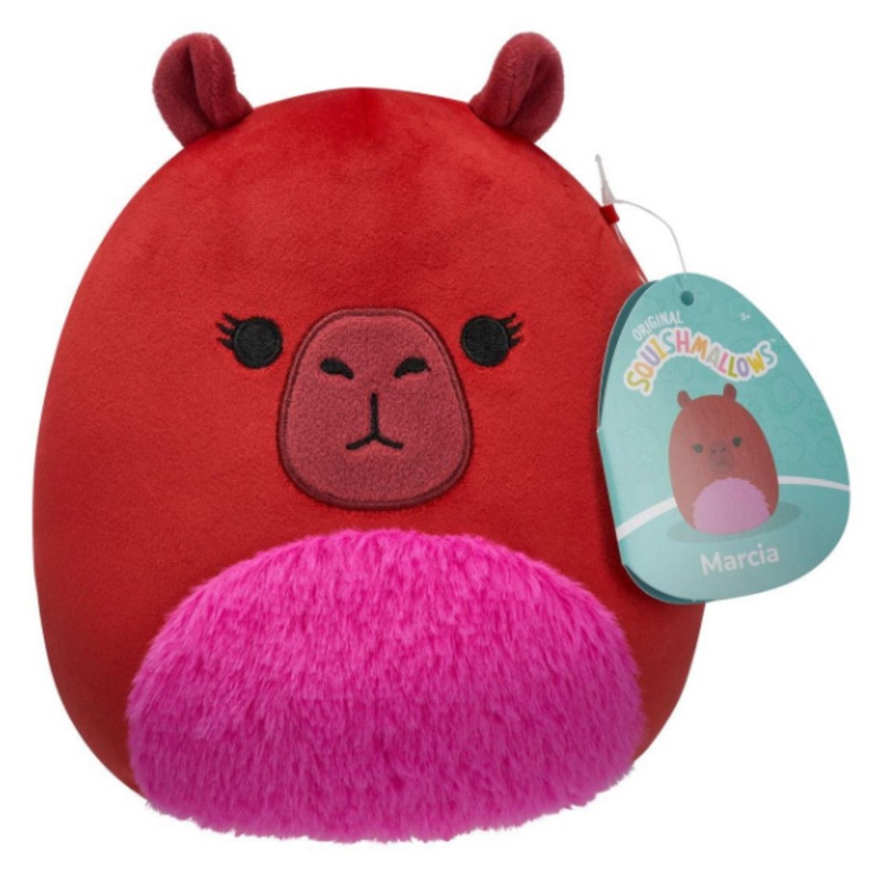 SQUISHMALLOW 06581 MARCIA MAROON CAPYBARA 7.5" PLUSH