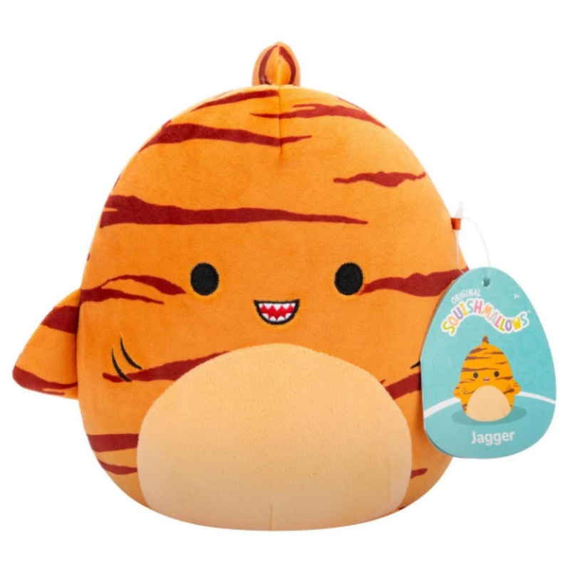 SQUISHMALLOW 06597 JAGGER THE TIGER SHARK 7.5" PLUSH