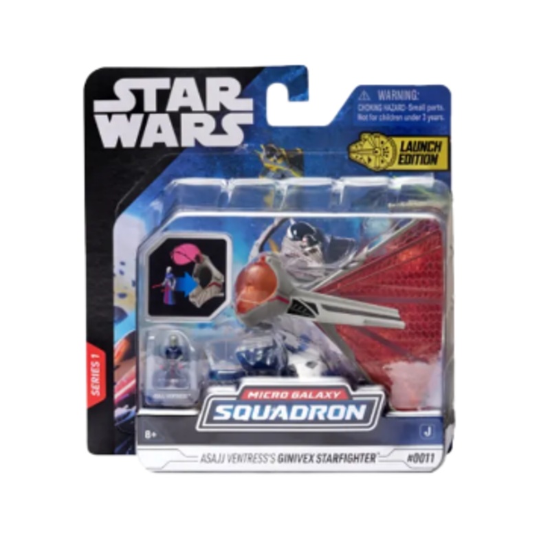 STAR WARS SWJ0005 ASAJJ VENTRESS'S GINIVEX STARFIGHTER MICRO GALAXY SQUADRON