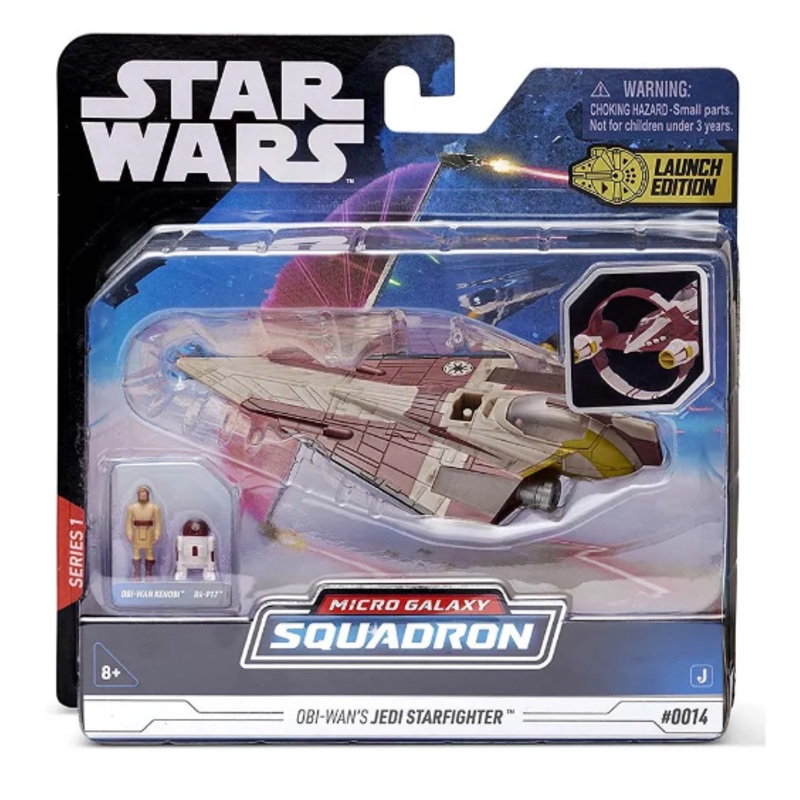 STAR WARS SWJ0014 OBI-WANS JEDI STARFIGHTER MICRO GALAXY SQUADRON