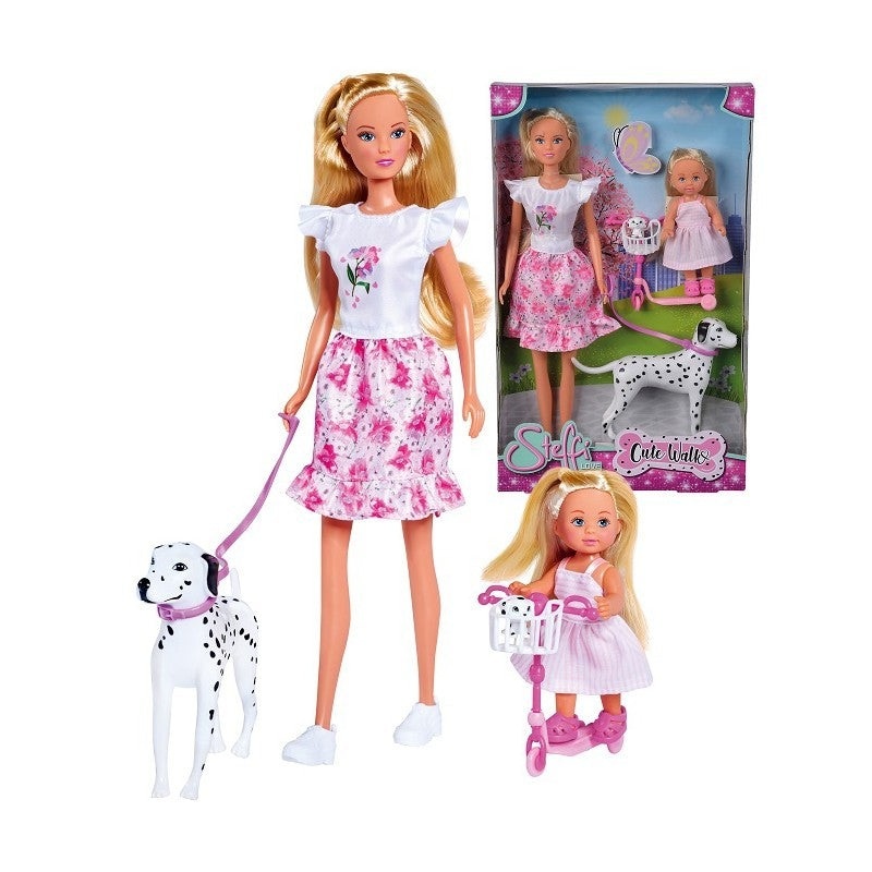 STEFFI 105733605 CUTE WALK DOLL SET