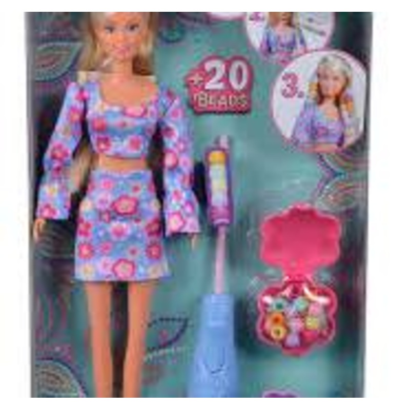 STEFFI 105733652 HAIR BEADS DOLL SET