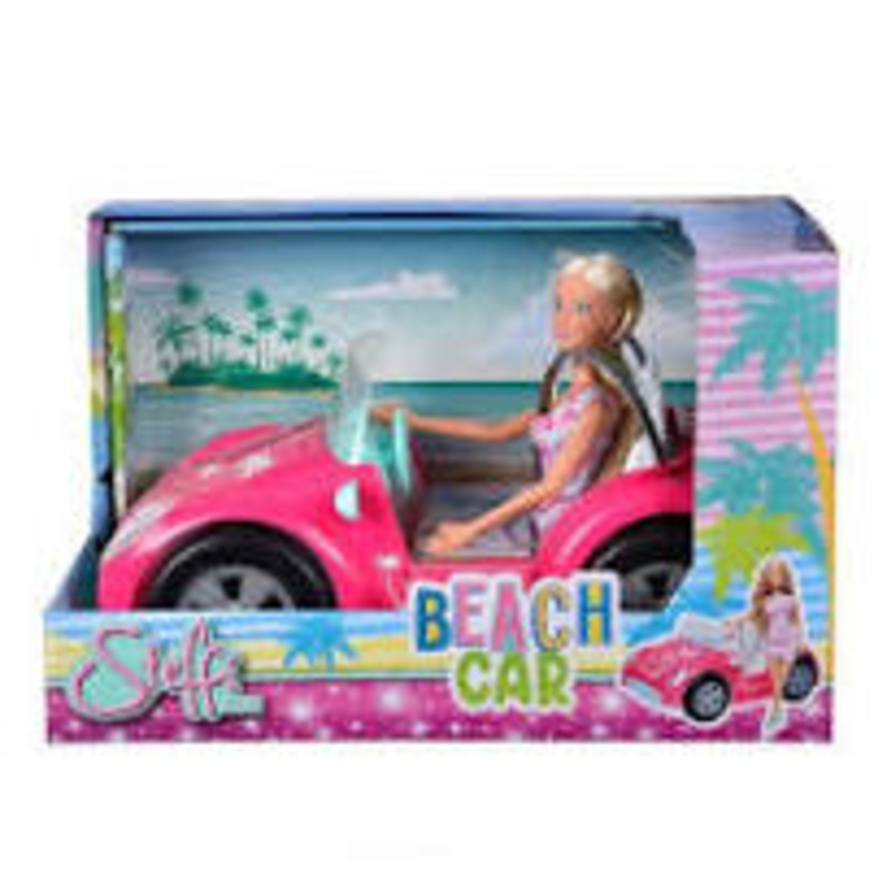 STEFFI 105733658 BEACH CAR DOLL SET