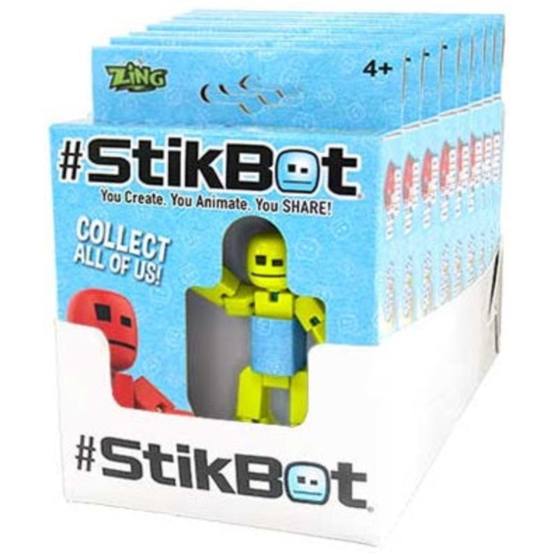 STIKBOT S1008 STIKBOT SINGLE FIGURE (ASSORTED COLOURS ONE RANDOM SUPLIED)
