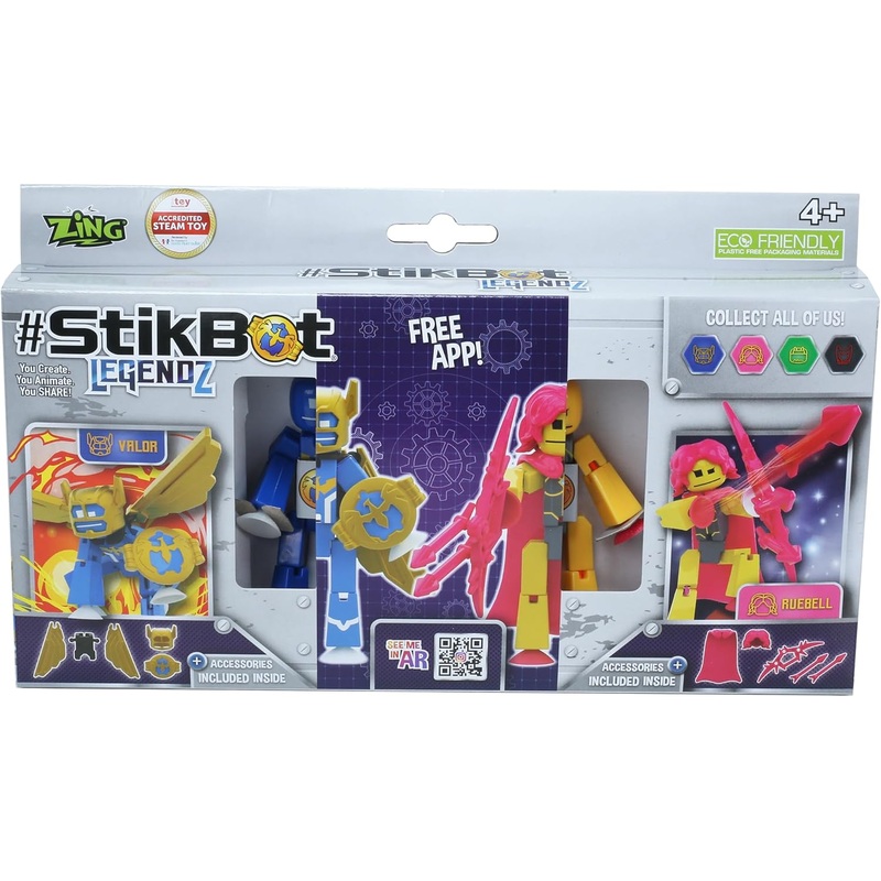 STIKBOT S1531 LEGENDZ 2PK RUEBELL & VALOR