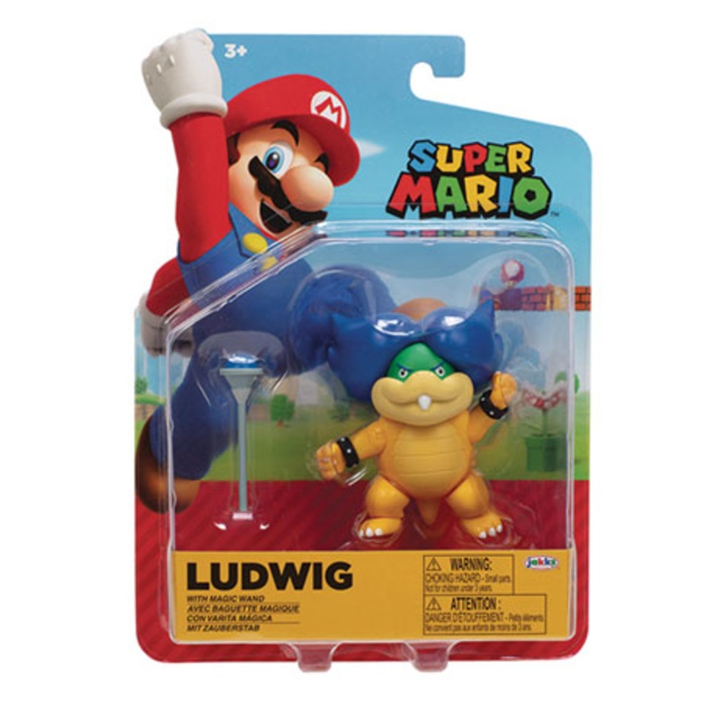 SUPER MARIO 241174 LUDWIG WITH MAGIC WAND ARTICULATED FIGURE