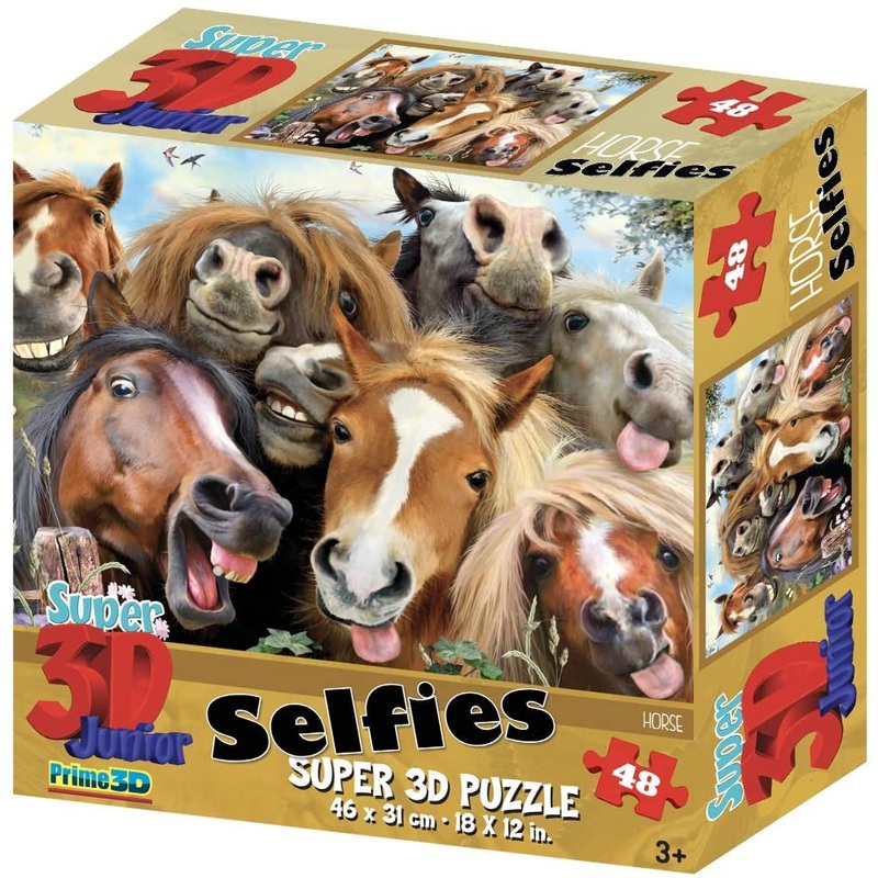 SELFIES PRIME 3D PUZZLE 10854 HORSE 48 PIECE HOWARD ROBINSON DESIGN