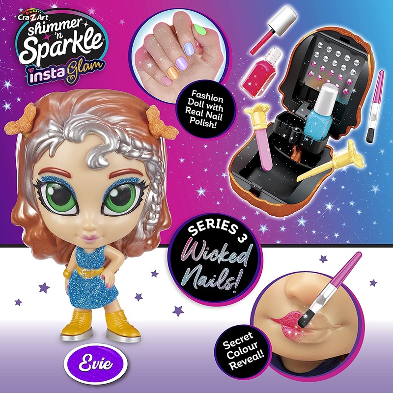 SHIMMER N SPARKLE 7459 INSTA GLAM DOLLS EVIE