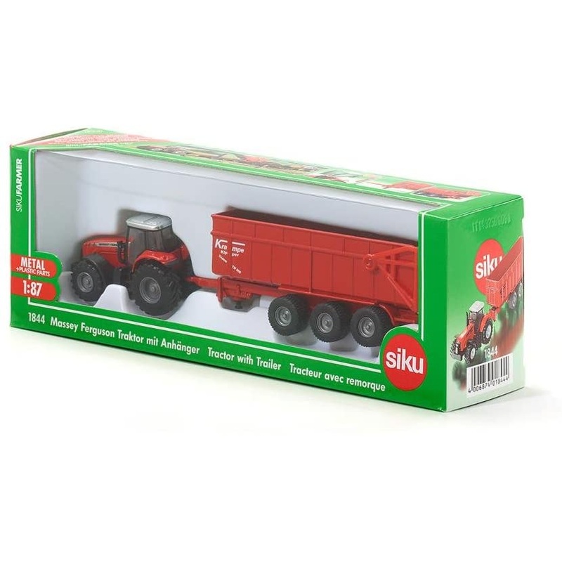 SIKU 1844 MASSEY FERGUSON WITH TRAILER 1:87 SCALE