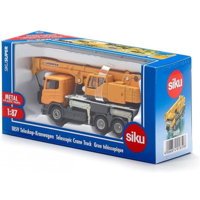 SIKU 1859 TELESCOPIC CRANE 1:87TH SCALE