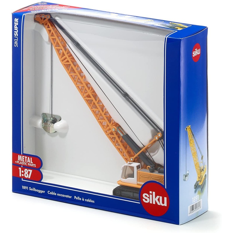 SIKU 1891 CABLE EXCAVATOR CRANE 1:87TH SCALE