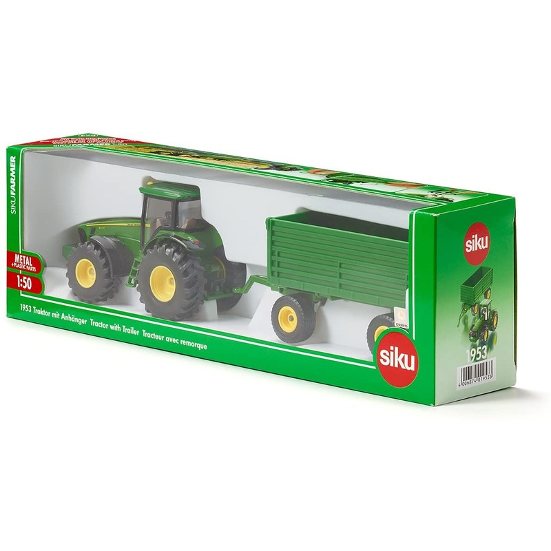 SIKU 1953 JOHN DEERE TRACTOR WITH TRAILER