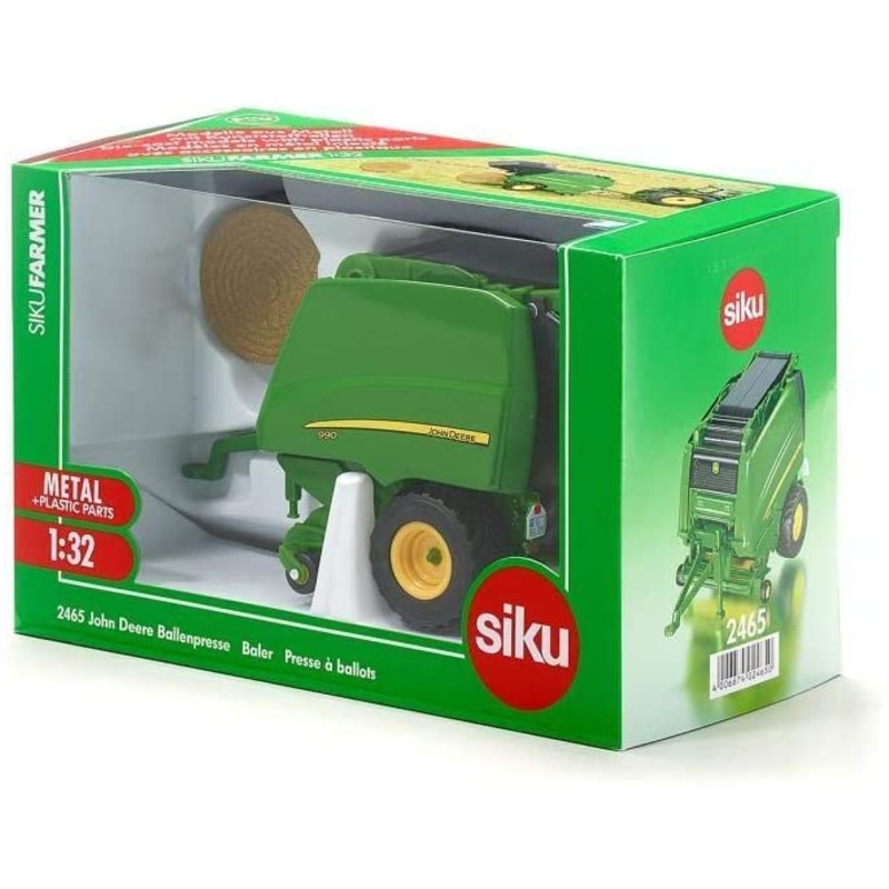 SIKU 2465 JOHN DEERE ROUND BALER 1:32 SCALE