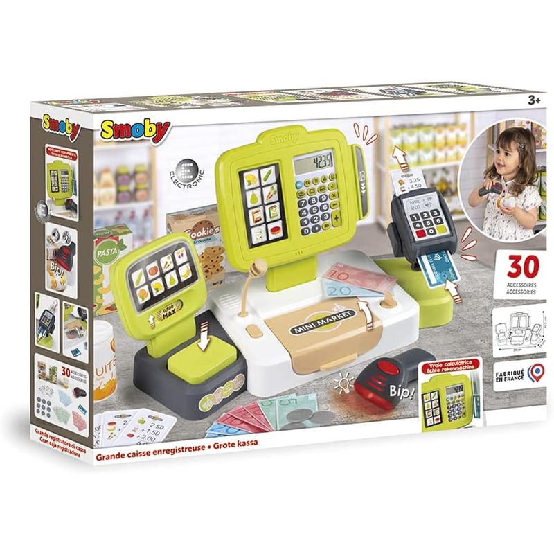 SMOBY 50114 LARGE CASH REGISTER
