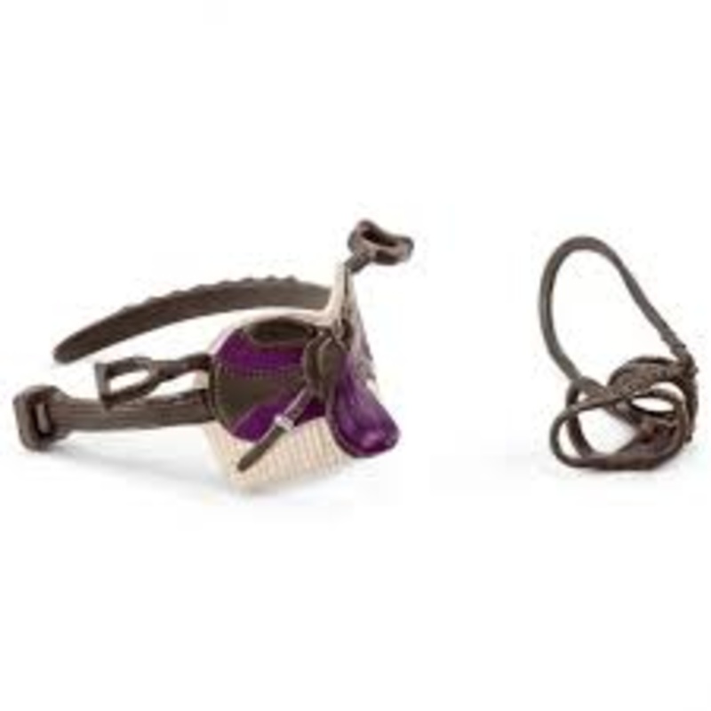 SCHLEICH 424921HORSE CLUB SADDLE AND BRIDLE LISA AND STORM