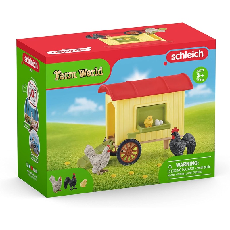 SCHLEICH 42572 FARM WORLD MOBILE CHICKEN COOP