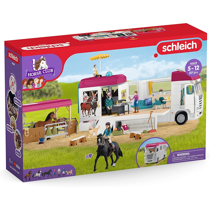 SCHLEICH 42619 HORSE CLUB HORSE TRANSPORTER SET
