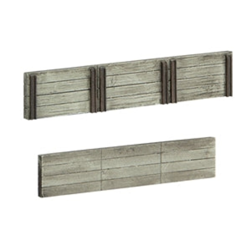 SCENECRAFT 44-0509 WOOD SLEEPER RETAINING WALLS